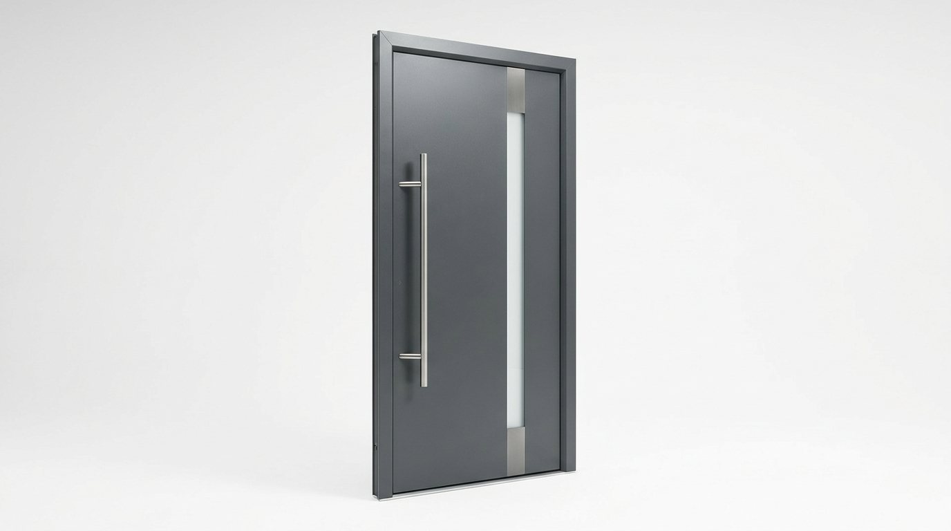 Nowoczesne drzwi aluminiowe z wysokim pochwytem
